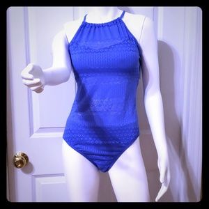 NWT periwinkle lace sheer one piece swimsuit